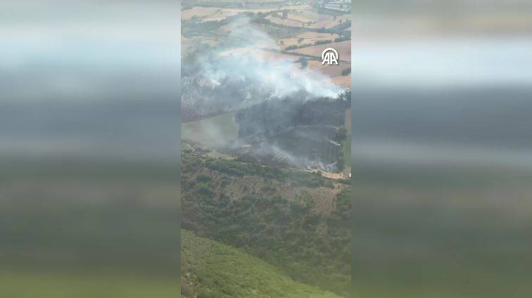Balıkesir'de orman yangını! Karadan ve havadan müdahale ediliyor 4